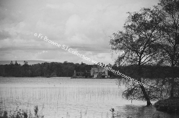 ROCKINGHAM HOUSE   MC DERMOTS CASTLE FROM ISLAND